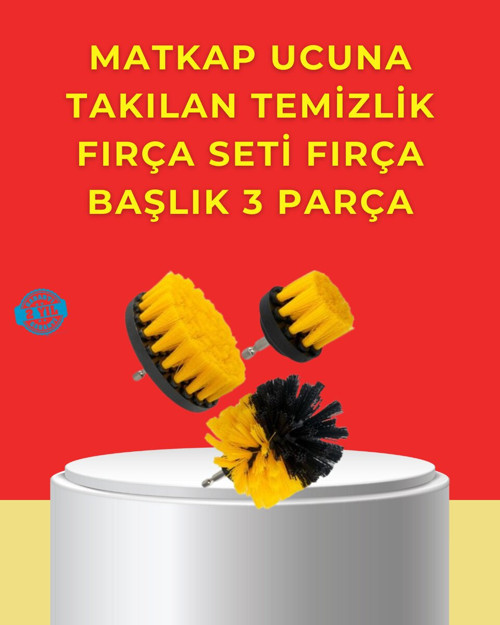 Matkap Ucu Temizlik Aparatı 3’lü Fırça Seti - RFIOVS3837-2033