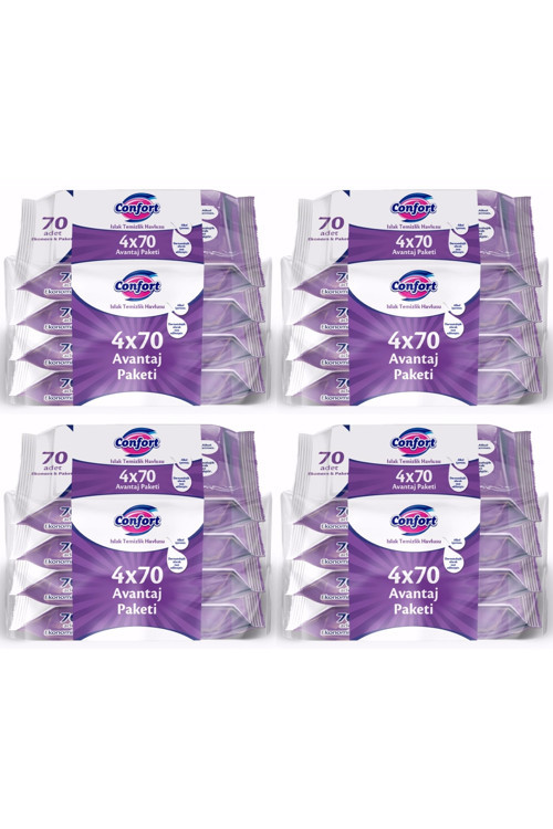 Islak Temizlik Havlusu Mendili Avantaj Paket 4X70 (4 Paket)