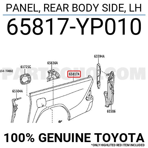 Toyota Hilux Revo 2020-2024 Arka Çamurluk Sağ Dodik Delikli (Adventure - Hı Cruıser)(Tw) (Oem No (65