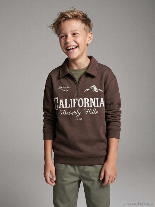 Kids Kahverengi Sweatshirt
