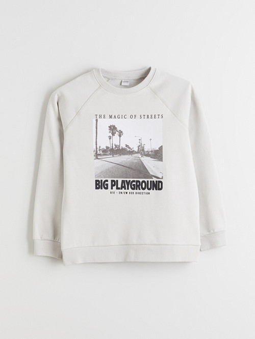 Kids Bej Sweatshirt