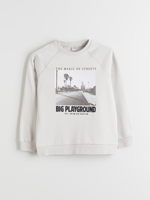 Kids Bej Sweatshirt