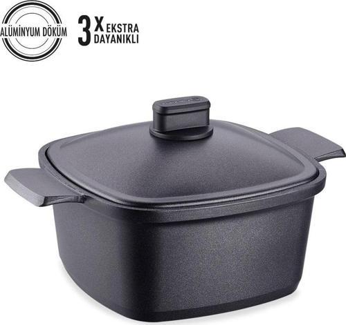 A2582 CASTERRA KARE DOKUM TENCERE 24X24X11.5