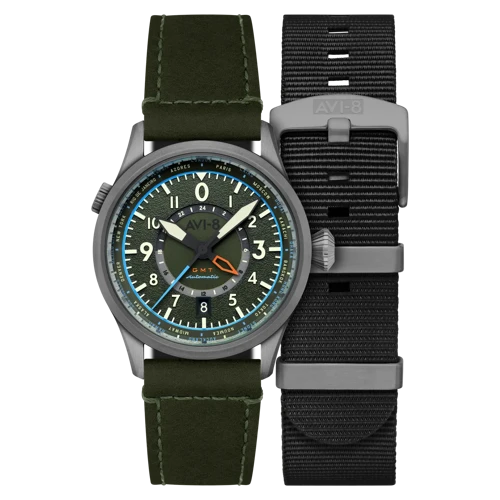 AVI-8 Flyboy Wingman Worldtimer GMT AV-4120-05 Otomatik Erkek Kol Saati