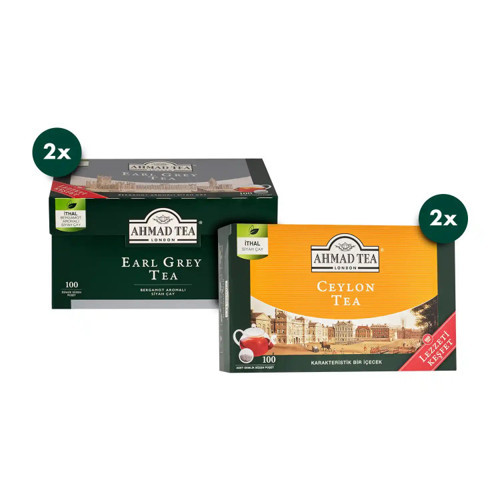 Avantaj Paketi 2’li (Earl Grey + Ceylon 100’lü Poşet Çay)