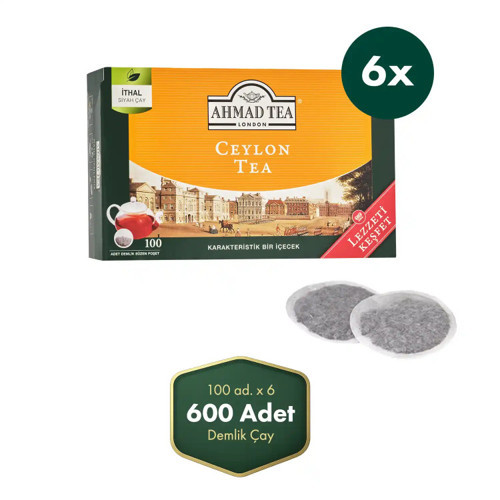 CEYLON 100X3,2 GR DEMLİK POŞET ÇAY x 6 Adet