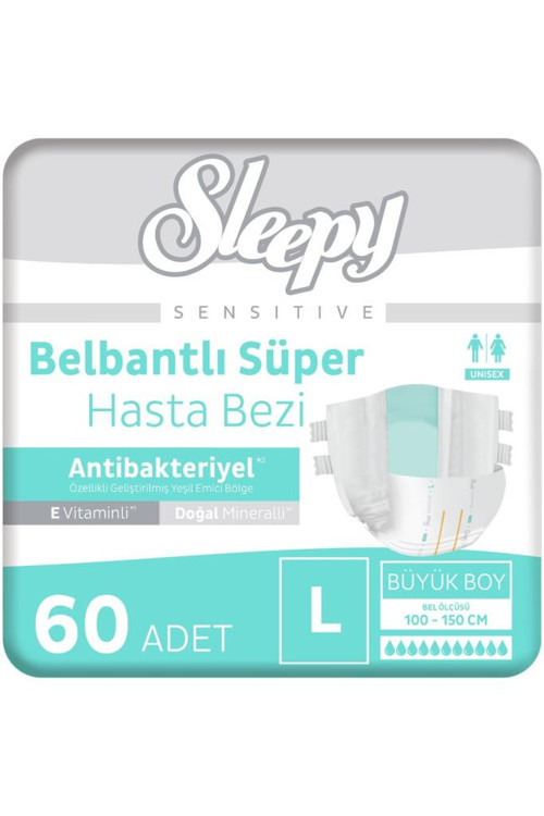 Sensitive Süper Yetişkin Hasta Bezi Large 30x2 60 Adet