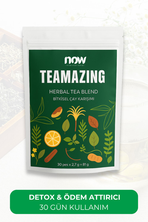 Teamazing – Günlük Detox Bitki Çayı- Ödem Atmaya Destek Diyet Çay - 30 Poşet