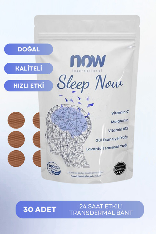 Sleep Now Uyku Düzenleyici Transdermal Bant – Rahatlatıcı ve Doğal Formül, 30 Adet