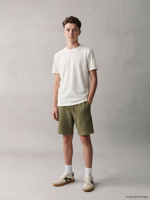 Kids Haki Şort