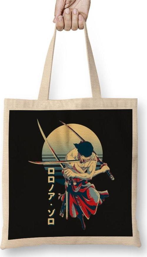 Zoro One Piece Roronoa Zoro 01 Bez Çanta Uzun Saplı
