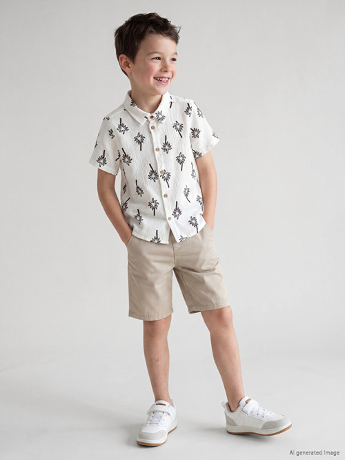 Kids Bej Şort