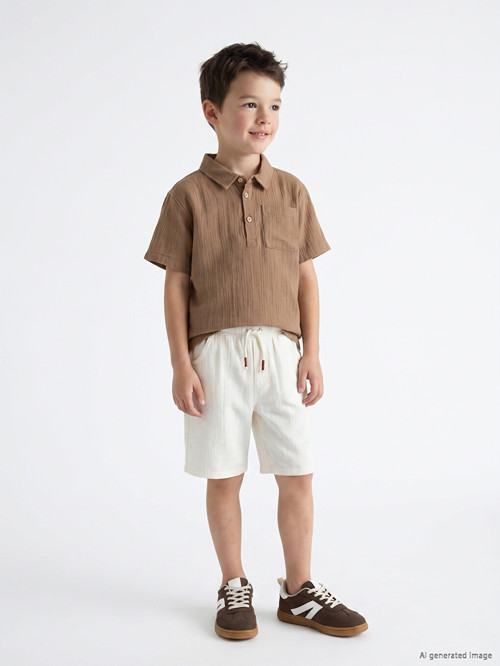 Kids Bej Şort