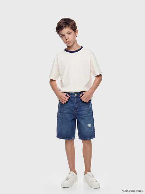 Kids İndigo Şort