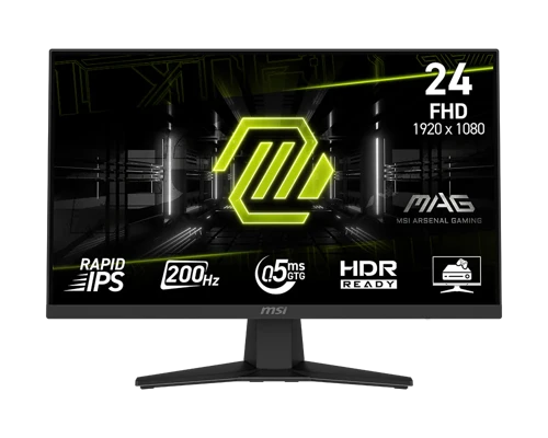 Outlet MAG 244F 23.8″ 1920x1080 (FHD) RAPID IPS FLAT 200Hz 0.5Ms FreeSync Premium Gaming Monitör