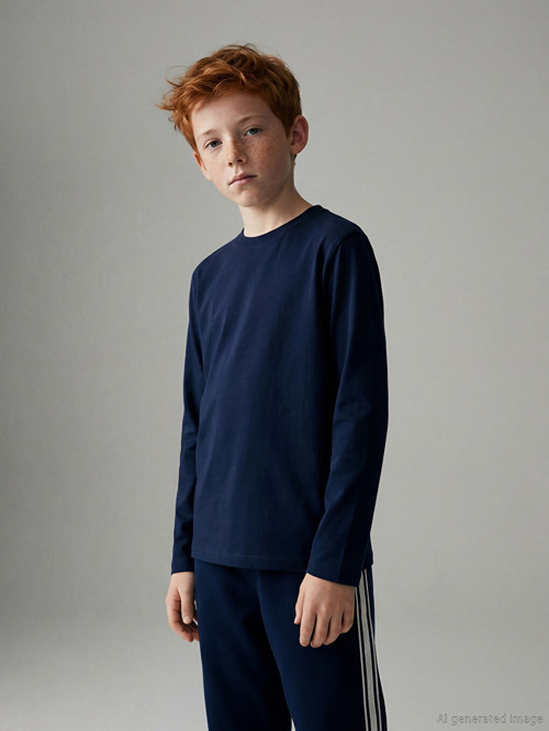 Kids Lacivert Tişört