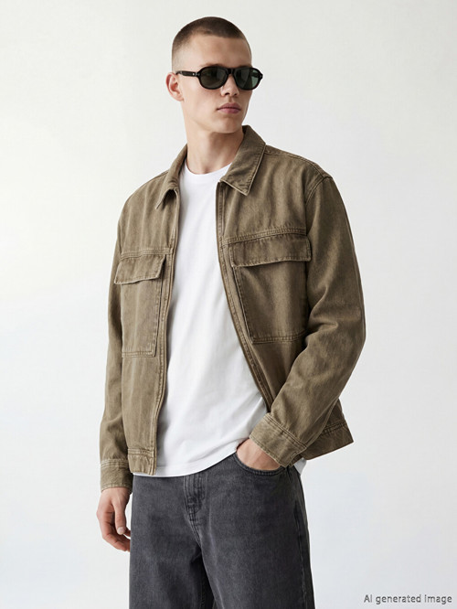Jeans Haki Ceket