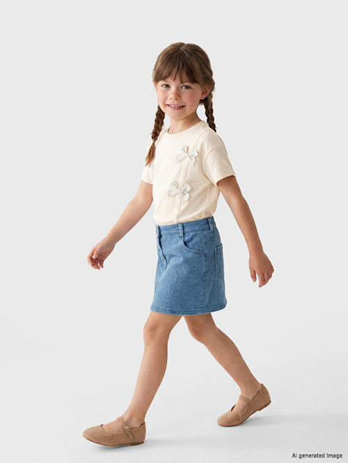 Kids Ekru Tişört