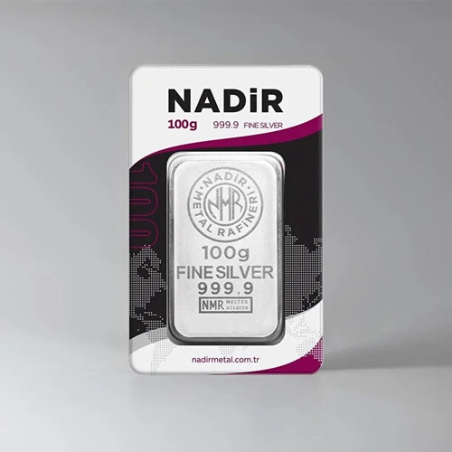 Nadir 100 Gram Külçe Gümüş