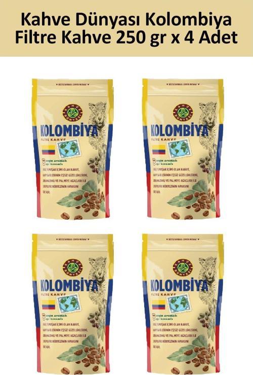 Kolombiya Filtre Kahve 250 gr x 4 Adet