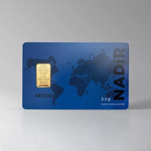 2,5 Gram 24 Ayar 995 Külçe Altın – Rafineri Sertifikalı Yatırımlık Gram Altın