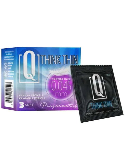 Extra İnce 0.045 Mm Prezervatif 3Lü Paket