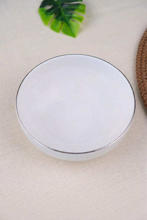 Porselen Sofia Platin Yaldızlı Kase 13,5cm 380cc Tekli