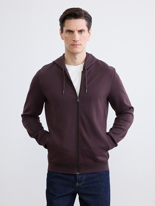 Basic Mürdüm Sweatshirt