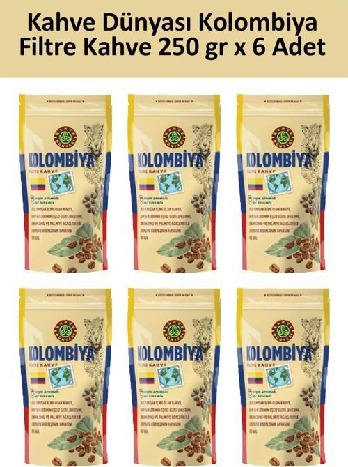 Kolombiya Filtre Kahve 250 gr x 6 Adet