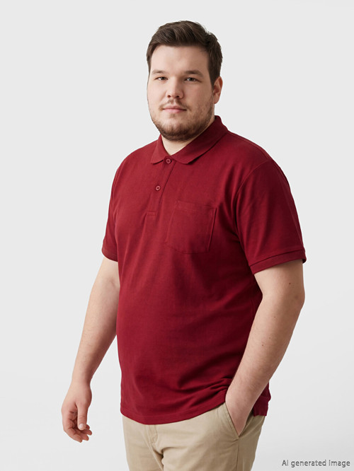 LC WAIKIKI Bordo Tişört
