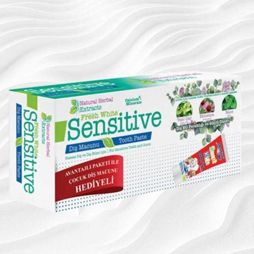 Sensitive Yeşil Çay Ekinezya Nane Diş Macunu 75ml Sensitive Diş Macunu 75ml Misvak 75ml
