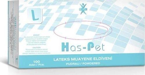 Beyaz Lateks Pudralı Muayene Eldiveni Large 100'lü