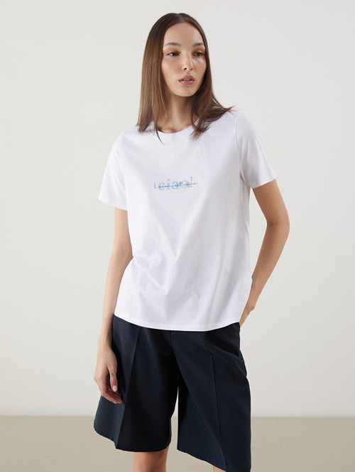 Vision Beyaz Tişört