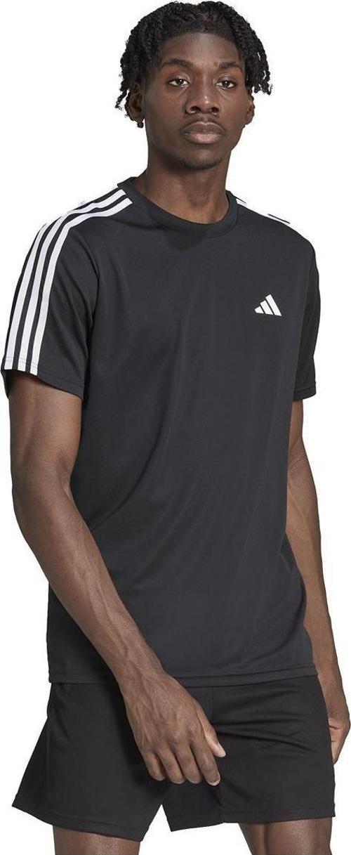 Siyah/beyaz Spor Tişörtü Train Essentials 3-stripes Training Tişörtü ıb8150