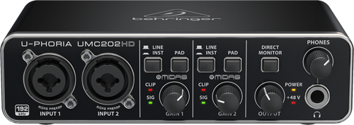 BEHRINGER UMC202HD - 2x2, 24-Bit/192kHz USB Ses Kartı