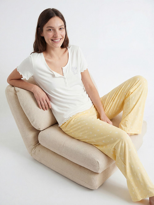 DREAM Sarı Pijama Takımı