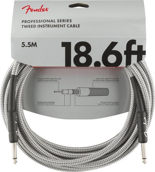 Professional 5m Beyaz Tweed Enstrüman Kablosu
