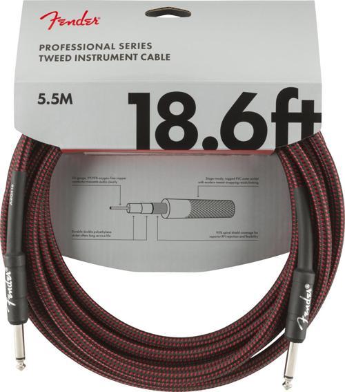 Professional 5m Kırmızı Tweed Enstrüman Kablosu