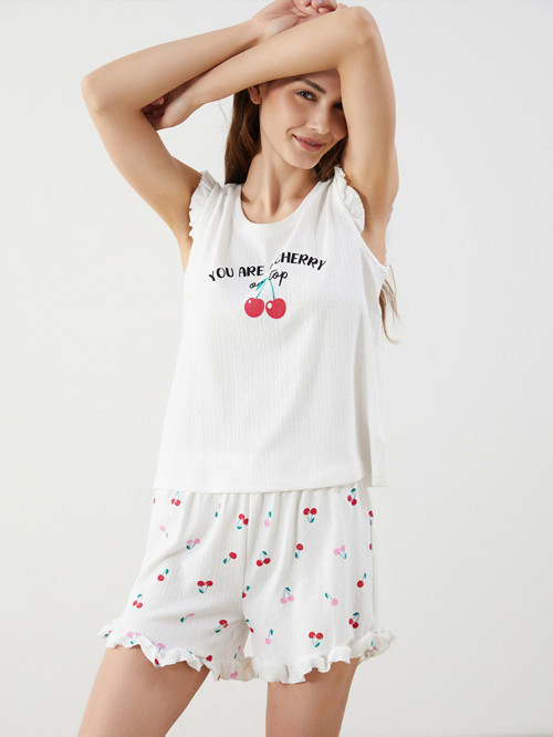 Young Ekru Pijama Takımı