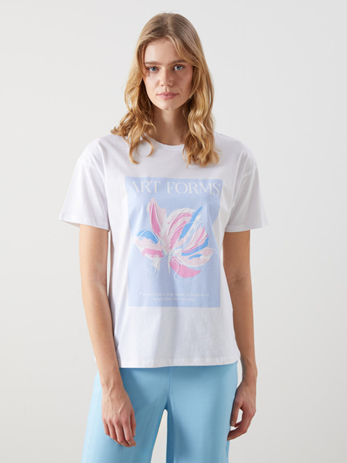 Vision Beyaz Tişört