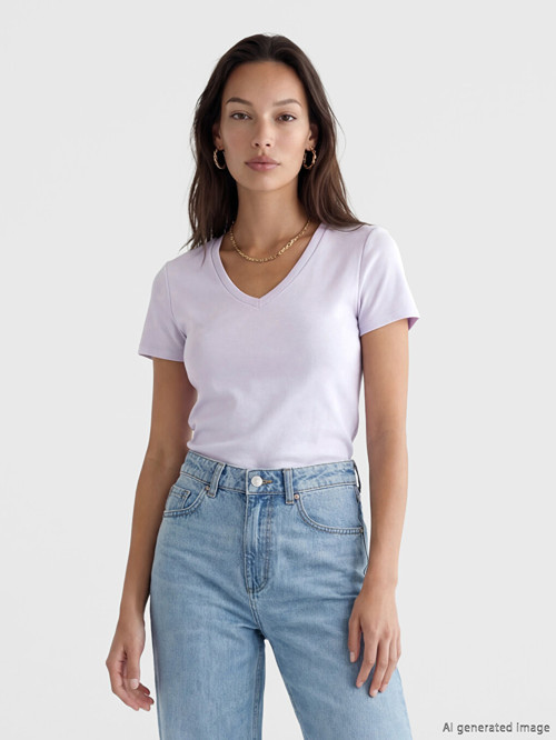 Basic Lila Tişört
