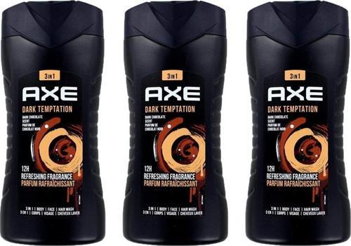 Dark Temptation 3in1 Erkek Duş Jeli 250ML X3 Adet 3lü Set
