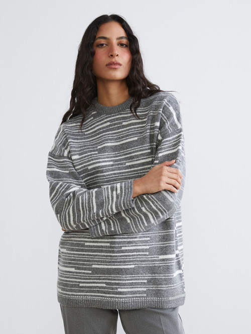Modest Gri Hırka