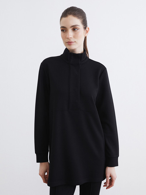 Modest Siyah Sweatshirt