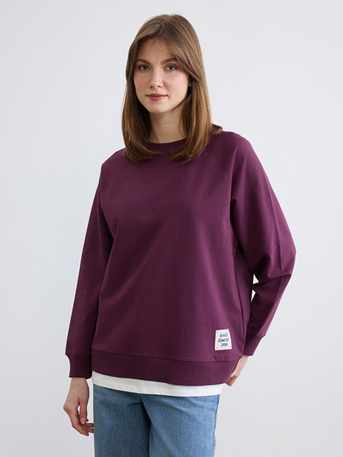 Comfort Mürdüm Sweatshirt