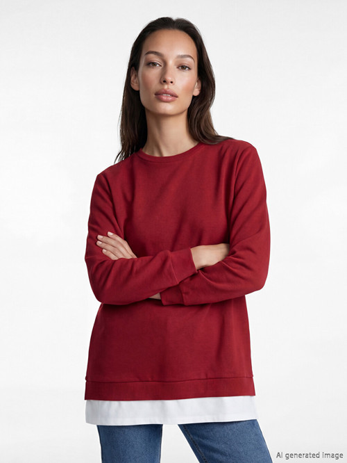 LC WAIKIKI Bordo Sweatshirt