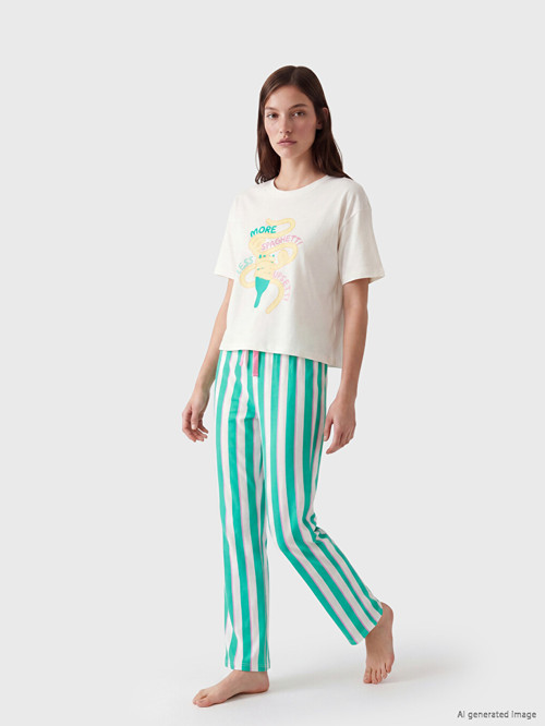 Young Yeşil Pijama Takımı