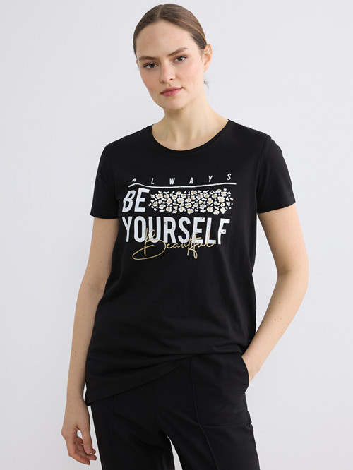 LC WAIKIKI Siyah Tişört