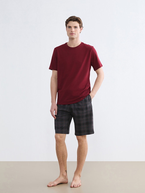 LC WAIKIKI Bordo Pijama Takımı