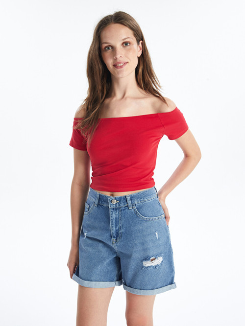 Jeans İndigo Şort